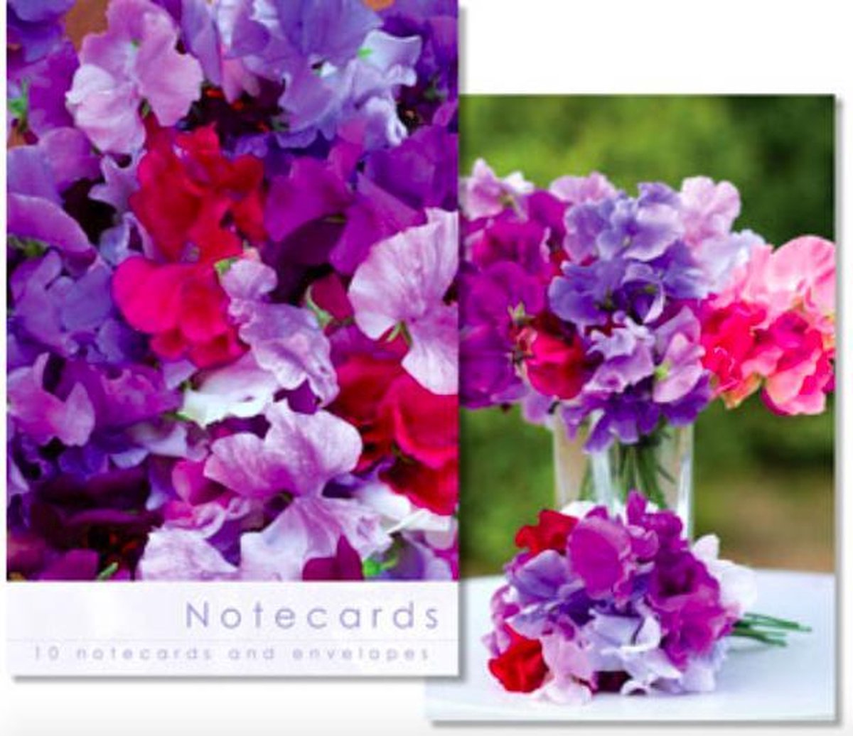 Leonard Smith Notecards ~ Kaartenmapje Sweet Peas