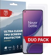 Rosso Screen Protector Ultra Clear Duo Pack Geschikt voor OnePlus 8T | TPU Folie | Case Friendly | 2 Stuks