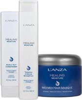 L'anza Healing Moisture intensief set a 3 stuks  - Drooghaar  - shampoo - conditioner - masker