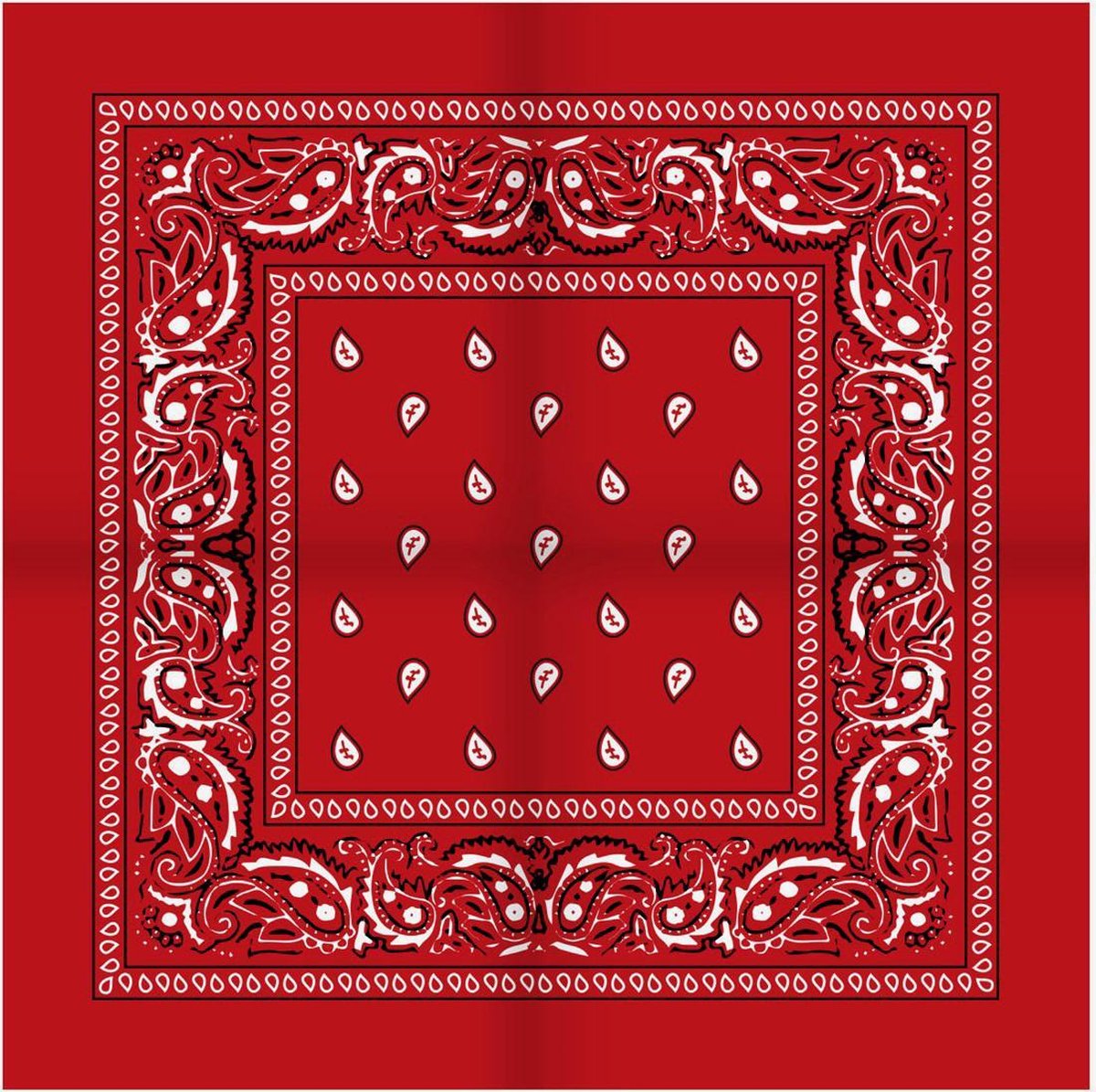 Bandana coton - Nagri rouge brique