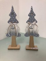 Decoratieve kerstboompjes middel - twee stuks