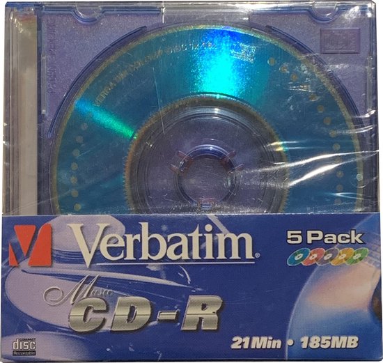 Verbatim 8cm music CDR 21min 185MB 5 pack