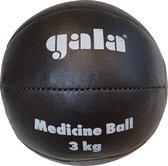Gala Medicine Ball - Médecine Ball - 3kg - Cuir Zwart