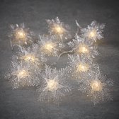 Luca Lighting - String snowflake acrylic warm white 10led battery operated - l230xw7cm - Woonaccessoires en seizoensgebondendecoratie