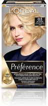 3x L'Oréal Preference Haarkleuring 03 Glasgow - Asblond