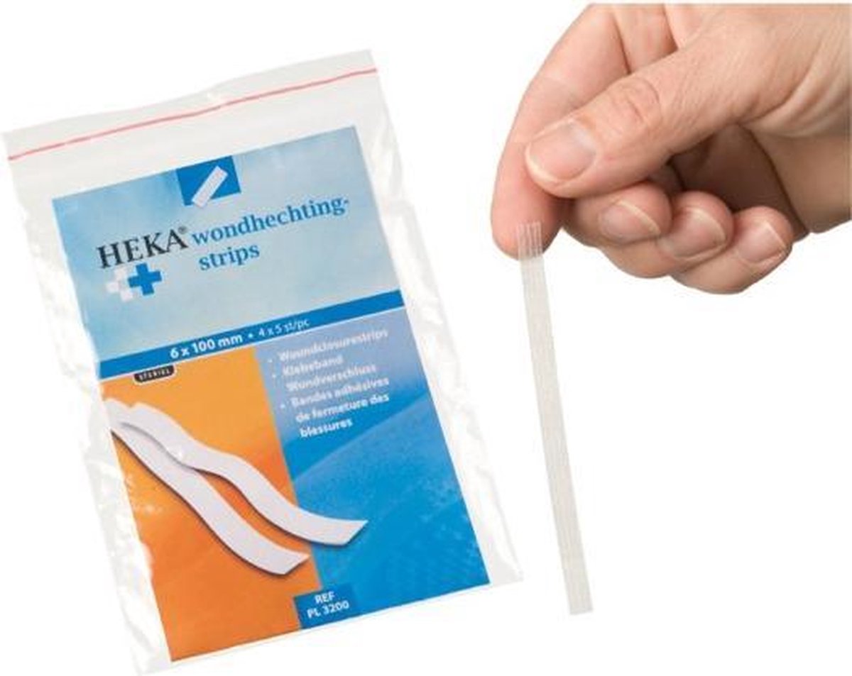 HEKA plast wondhechtingstrips 6 x 100 mm steriel 20ST | bol.com
