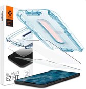 Spigen - Tempered Glass Apple iPhone 12/12 Pro Met Montage Frame EZ FIT - 2 Stuks