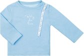 Baby de Luxe T-shirtje l/m licht blauw 3-6 mnd