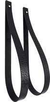NOOBLU SLING ophanglus 2,5 cm - Croco - Maat: L - 80 cm, Kleur: zwart