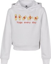 Urban Classics Winnie The Pooh Kinder hoodie/trui -Kids 134- Yoga Every Day Cropped Wit