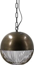 Industriële hanglamp - Lamp - Industrieel - Sfeer - Interieur - Sfeerlamp - Lampen - Sfeerlampen - Hanglampen - Hanglamp - Metaal - Brons - 30 cm breed