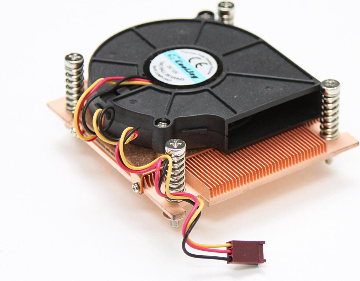 1 U Copper Cpu Cooler Cooljag Jac72Lc/ Oak-7 P4 Socket Intel Pentium 4 Socket 775 - afbeelding 6