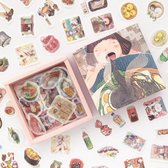 Washi stickers | bullet journal & planner stickers | doosje met 200 stickers | Aziatisch voedsel.