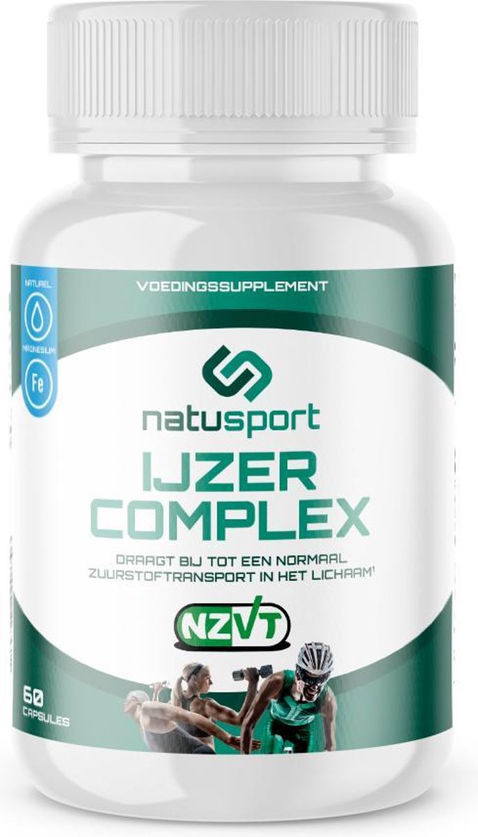 Goedkoopste Natusport IJzer (bisglycinaat) Complex 60 capsules NZVT getest