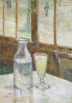 Vincent van Gogh, Cafétafel met absint, 1887 op aluminium, 30 X 45 CM