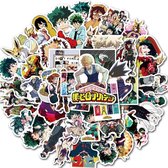 My Hero Academia - 50 stickers - My Hero Academia Manga - Anime stickers - My Hero Academia knuffel - Stickers volwassenen - Stickers kinderen - Laptop stickers