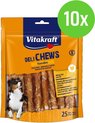 Vitakraft DeliCHEWS kauwrollen - hondensnack - 10 zakken x 25 stuks