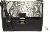 Lancaster Paris Dames Crossbodytas - Zwart - Slange print