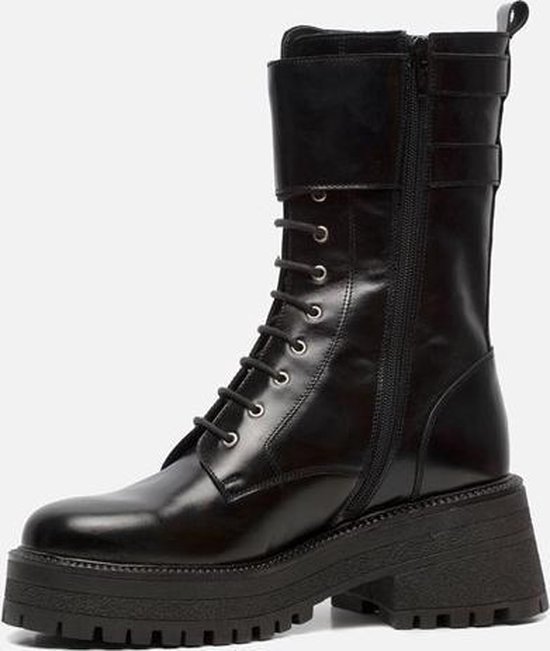 Ann Rocks Veterboots zwart - Maat 37 | bol.com