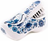 Houten Borstelklomp Holland Delfts Blauw 16 Cm - Souvenir