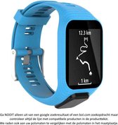 Blauw sporthorlogebandje voor Tomtom Adventurer, Tomtom Spark, Tomtom Spark 3, Tomtom Runner 2, Runner 3 - Golfer 2 - horlogeband - polsband - strap - blue