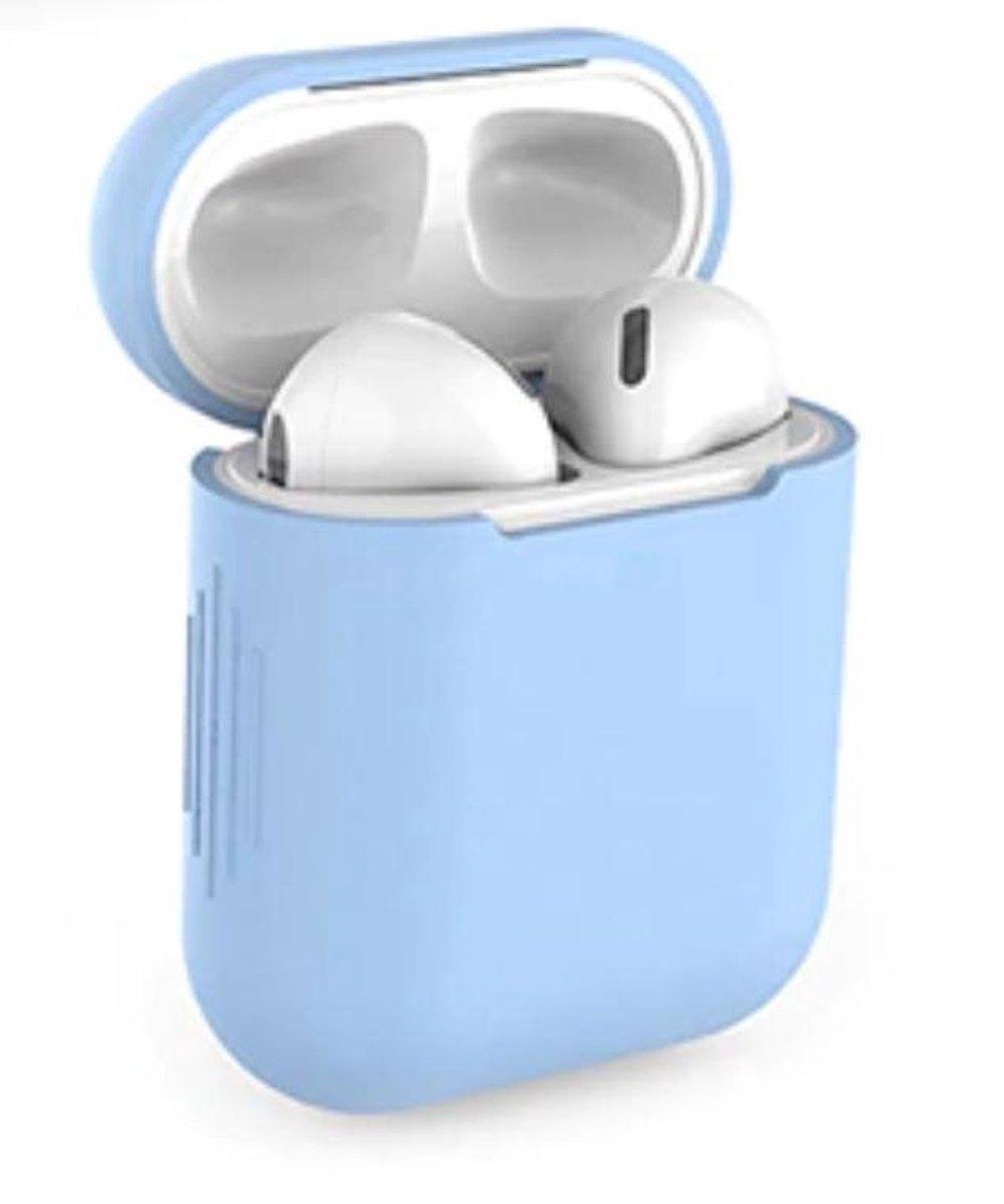 Siliconen Hoesje Apple AirPods 1 & 2 - Lavendel Blauw cover case - subbs