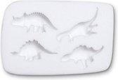 Städter Deco-Flex-mal Dinosaurussen - 4 kleine vormen in 1 mal