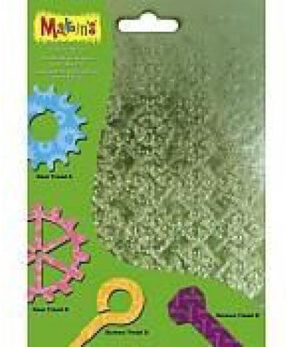 Makin'Clay Klei struct.sheets set F - 4 sheets assorted 17,5X11,5CM