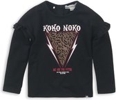 Koko Noko - Meisjes - Zwart shirt - Maat 98