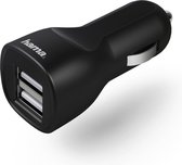 Hama Auto-oplader 2x USB 2,4 A Zwart
