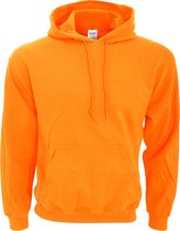 Gildan Zware Blend Volwassen Unisex Hooded Sweatshirt / Hoodie (Veiligheid Oranje)