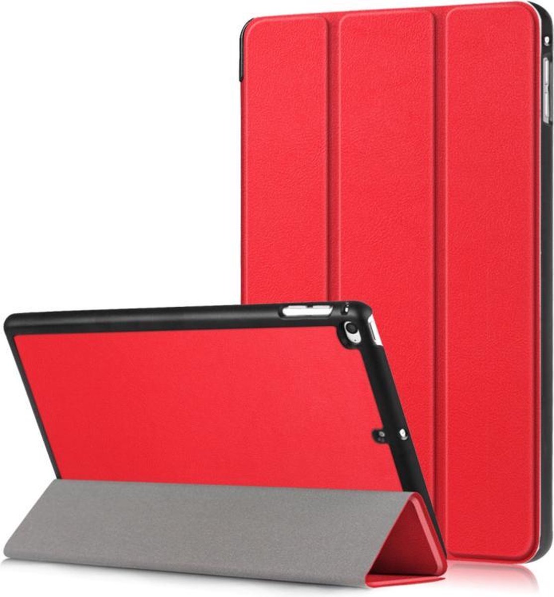 Bescherm-Cover Map Hoes Etui voor iPad Mini - Rood