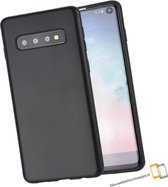 Samsung Galaxy S10 Zwart siliconen backcover hoesje * LET OP JUISTE MODEL *