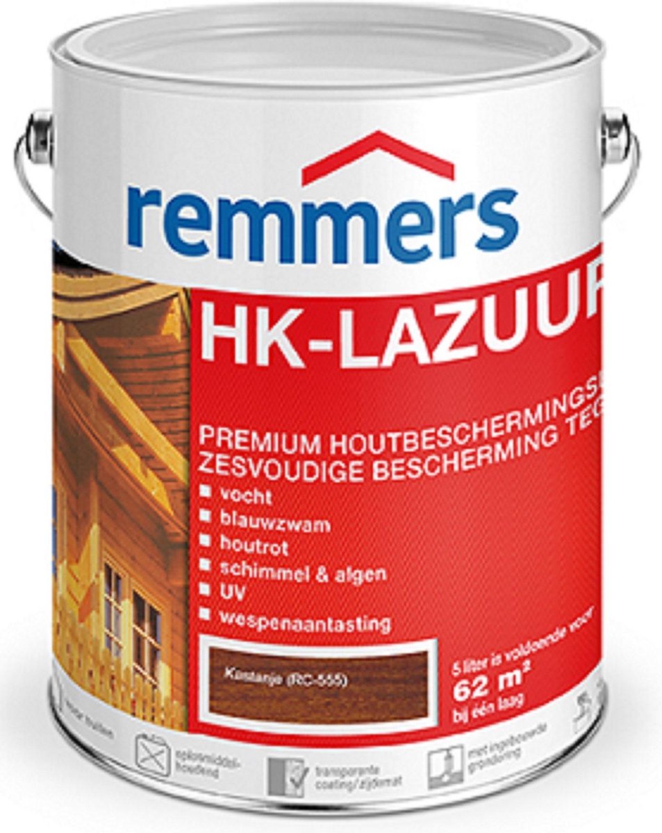 Remmers HK-Lazuur 5 liter Kastanje