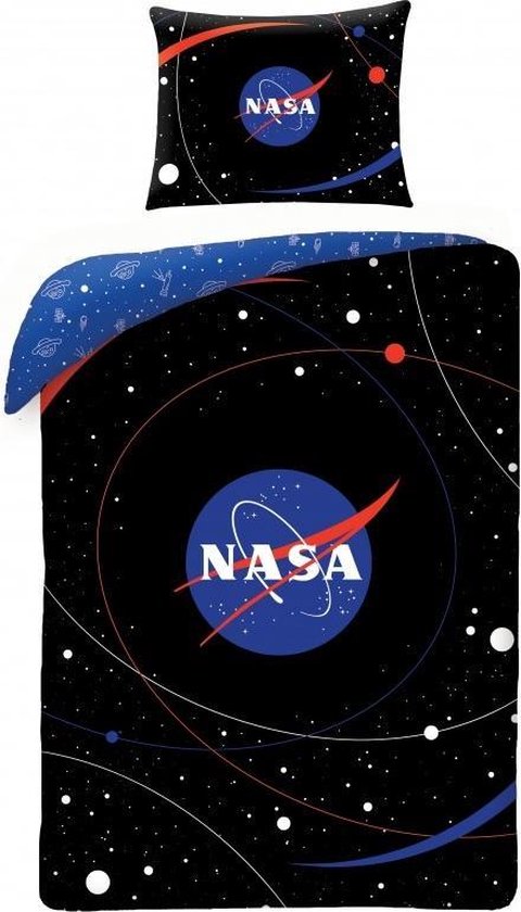 NASA Dekbedovertrek Spacemap - Eenpersoons - 140 x 200 cm - Katoen