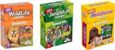 Spellenbundel - Kwartet - 3 stuks - Wildlife Kwartet & Junglelife Kwartet & Huisdieren Kwartet