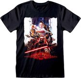 Star Wars Heren Tshirt -M- IX - Poster Zwart