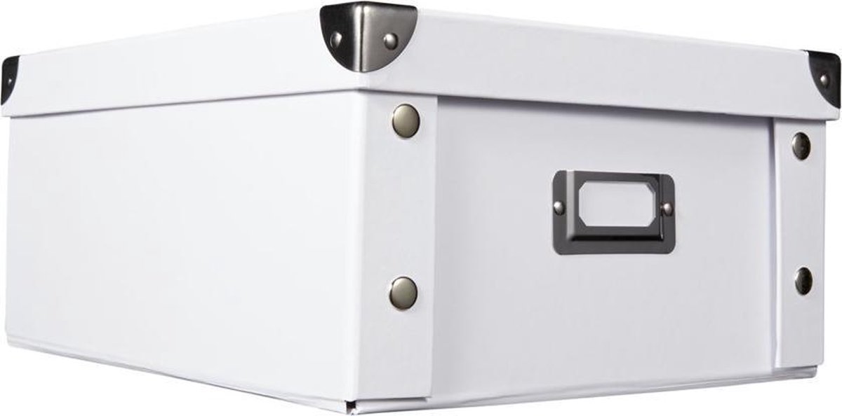 Zeller 17620 boite de rangement en carton blanc, 33,5 x 33 x 32 cm -  Ustensile de cuisine - Achat & prix