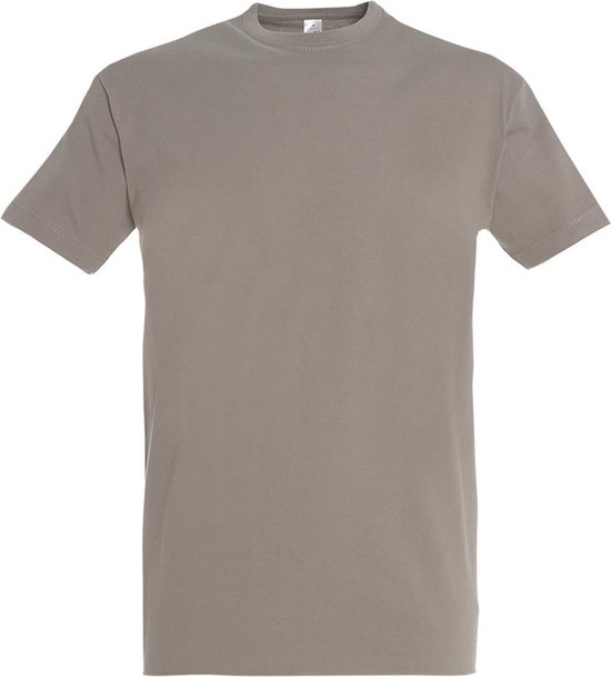 SOLS Heren Keizerlijke Zwaargewicht T-Shirt met korte mouwen (Lichtgrijs)