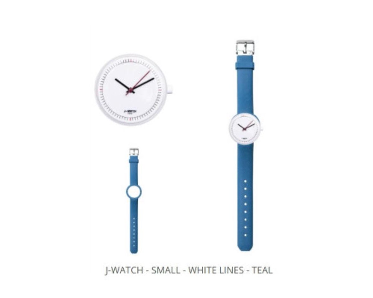 JU'STO J-WATCH horloge - blauw/wit - 40mm