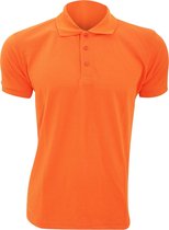 SOLS Heren Prime Pique Poloshirt met korte mouwen (Oranje)