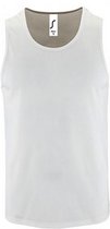 SOLS Heren Sportieve Performance Tank Top (Wit)