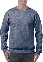 Gildan Zware Blend Unisex Adult Crewneck Sweatshirt voor volwassenen (Heather Sport Donkere Marine)
