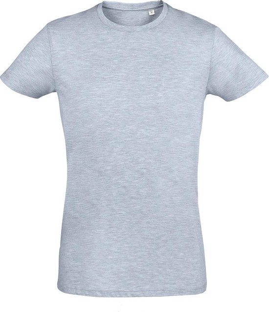 SOLS Heren Regent Slim Fit T-Shirt met korte mouwen (Eendenblauw)