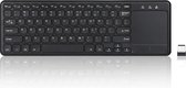SAMTECH Toetsenbord Draadloos (2.4Ghz) met touchpad - universeel keyboard - geschikt voor o.a. TV, Tablet, Mobiel, Apple Macbook, PC, Dell, en Samsung - Zwart