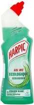 Harpic WC Gel - Ecologisch met  Witte Azijn en Citroenzuur - Biologisch Afbreekbaar - 6 x 750 ml