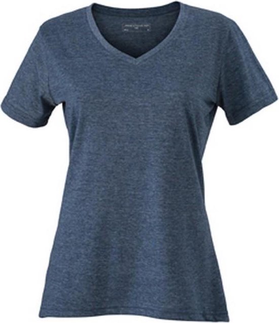 James and Nicholson Dames/dames Heather T-Shirt (Blauw gemêleerd)