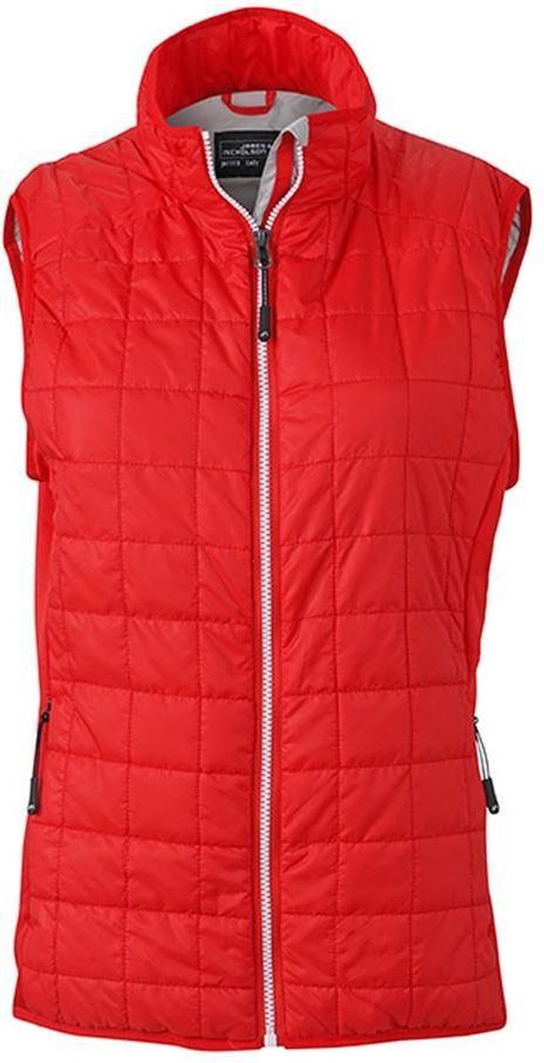 James and Nicholson Vrouwen/dames Hybride Vest (Licht rood/zilver)