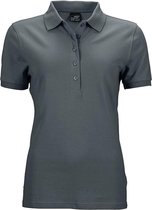 James and Nicholson Dames/dames Elastisch Pique Poloshirt (Grafiet)