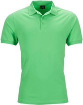 James and Nicholson Heren Elastisch Piqué Poloshirt (Kalk groen)